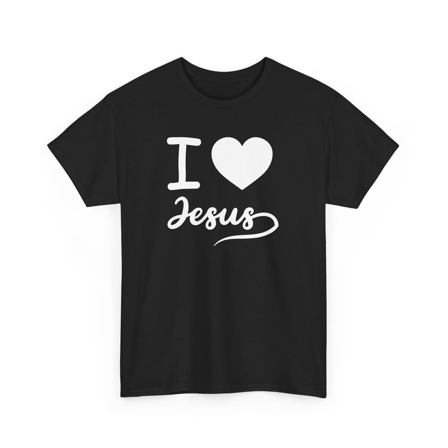 I Love Jesus Unisex Heavy Cotton Tee - Faith-Based Casual Wear