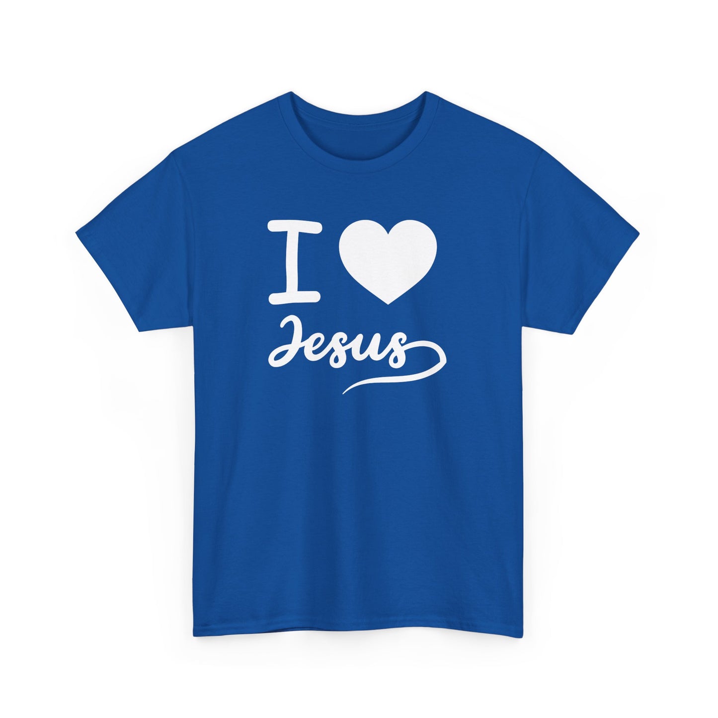 I Love Jesus Unisex Heavy Cotton Tee - Faith-Based Casual Wear