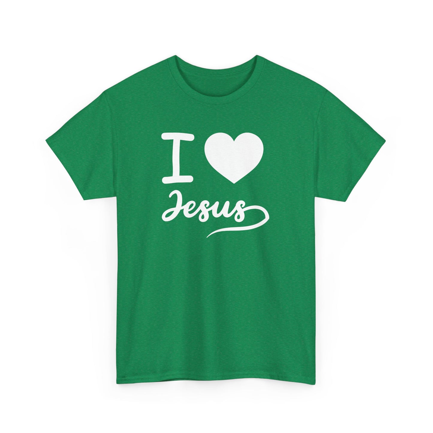 I Love Jesus Unisex Heavy Cotton Tee - Faith-Based Casual Wear