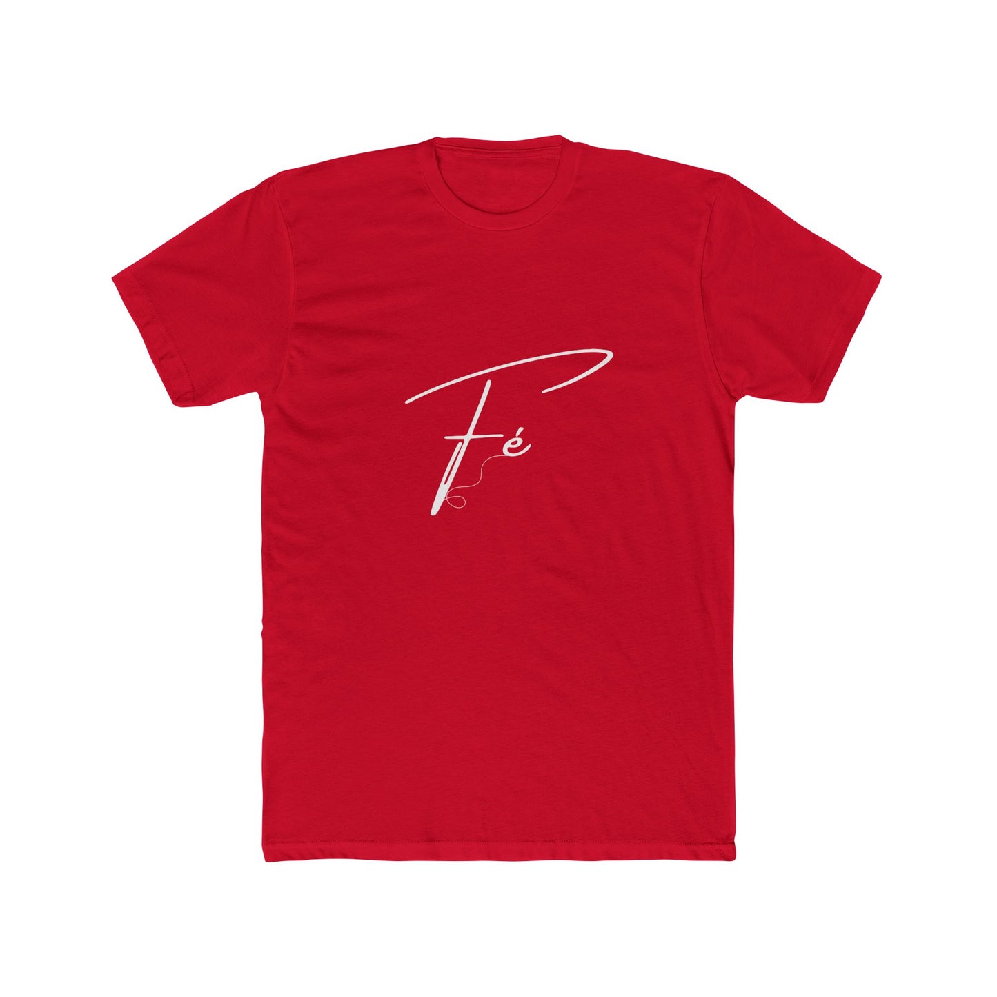 Unisex Cotton Crew Tee with Fé Design - Casual Wear, Gift for Friends, Birthdays, Spiritual Expressions, Everyday Comfort