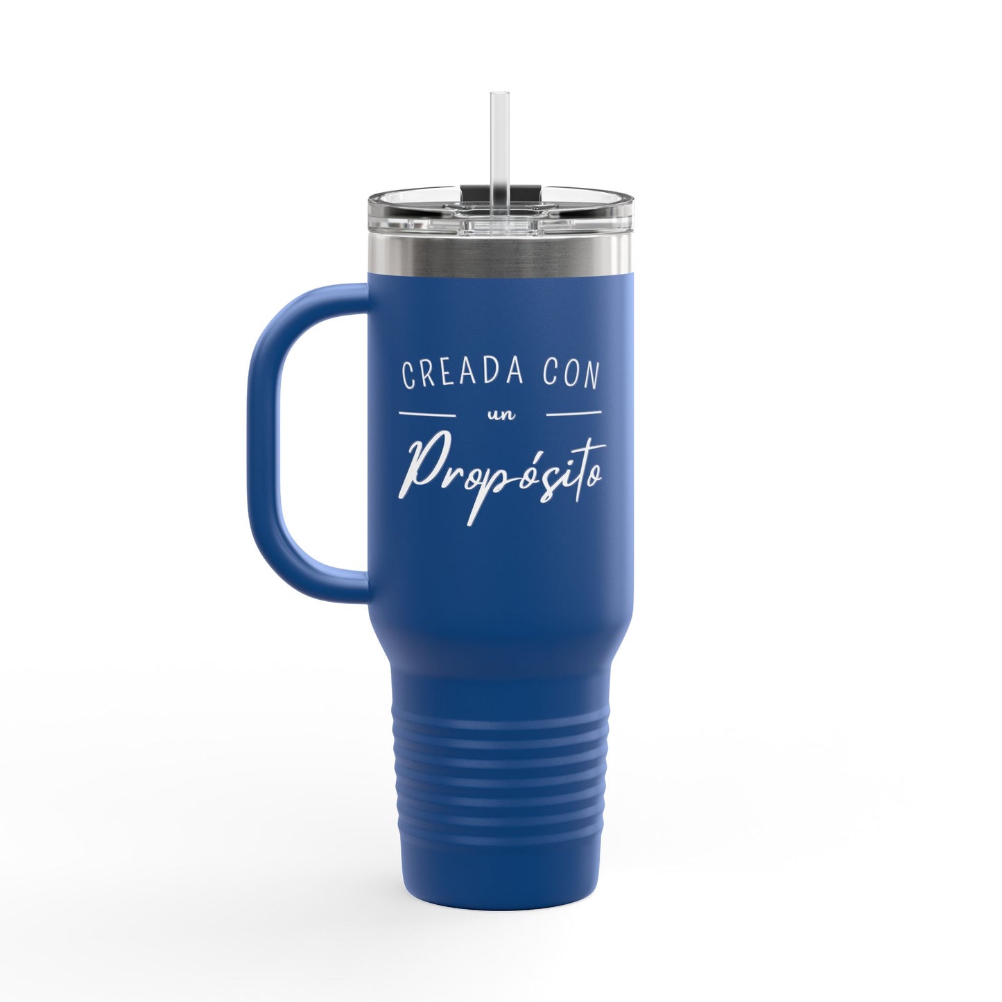 Insulated Travel Mug - 'Creada con un Propósito' Design, 40oz