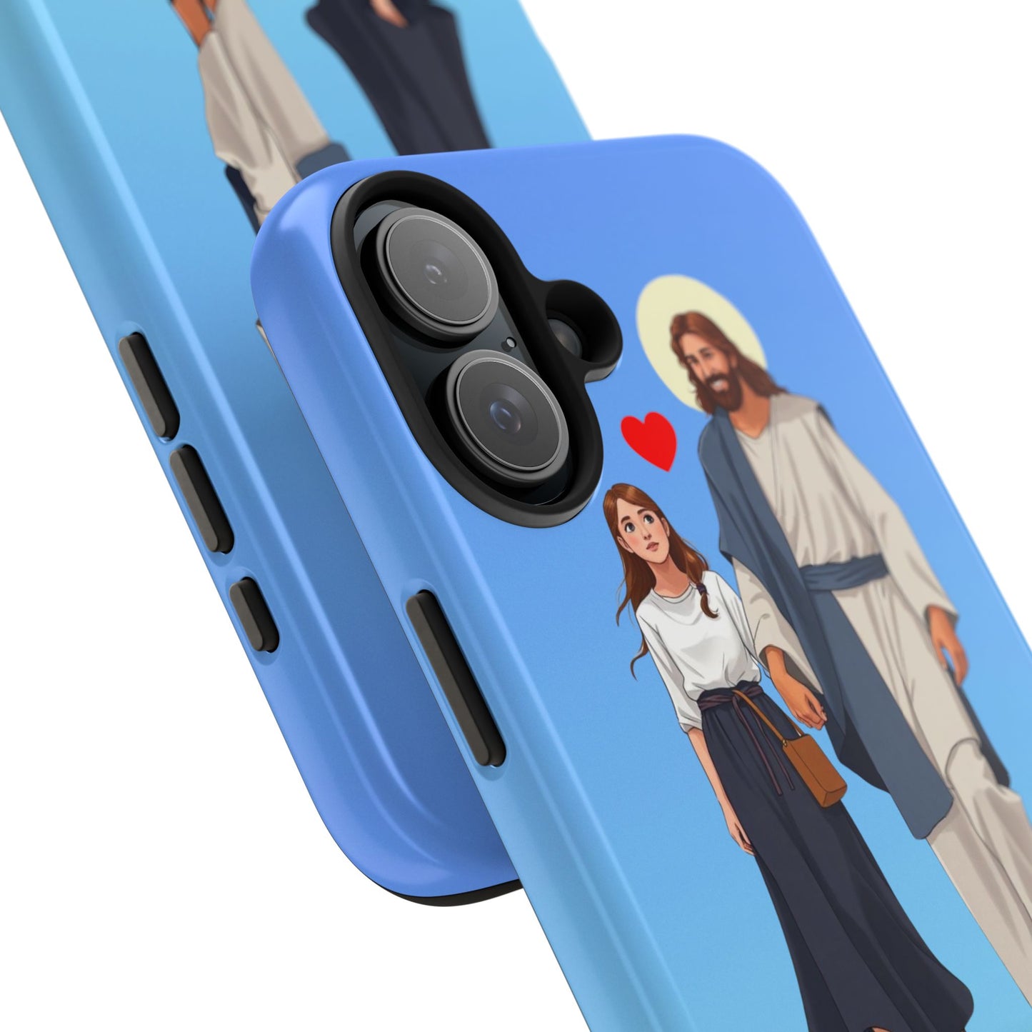 iPhone 16 Plus Inspirational Tough Phone Case - Yo voy contigo dondequiera que vayas
