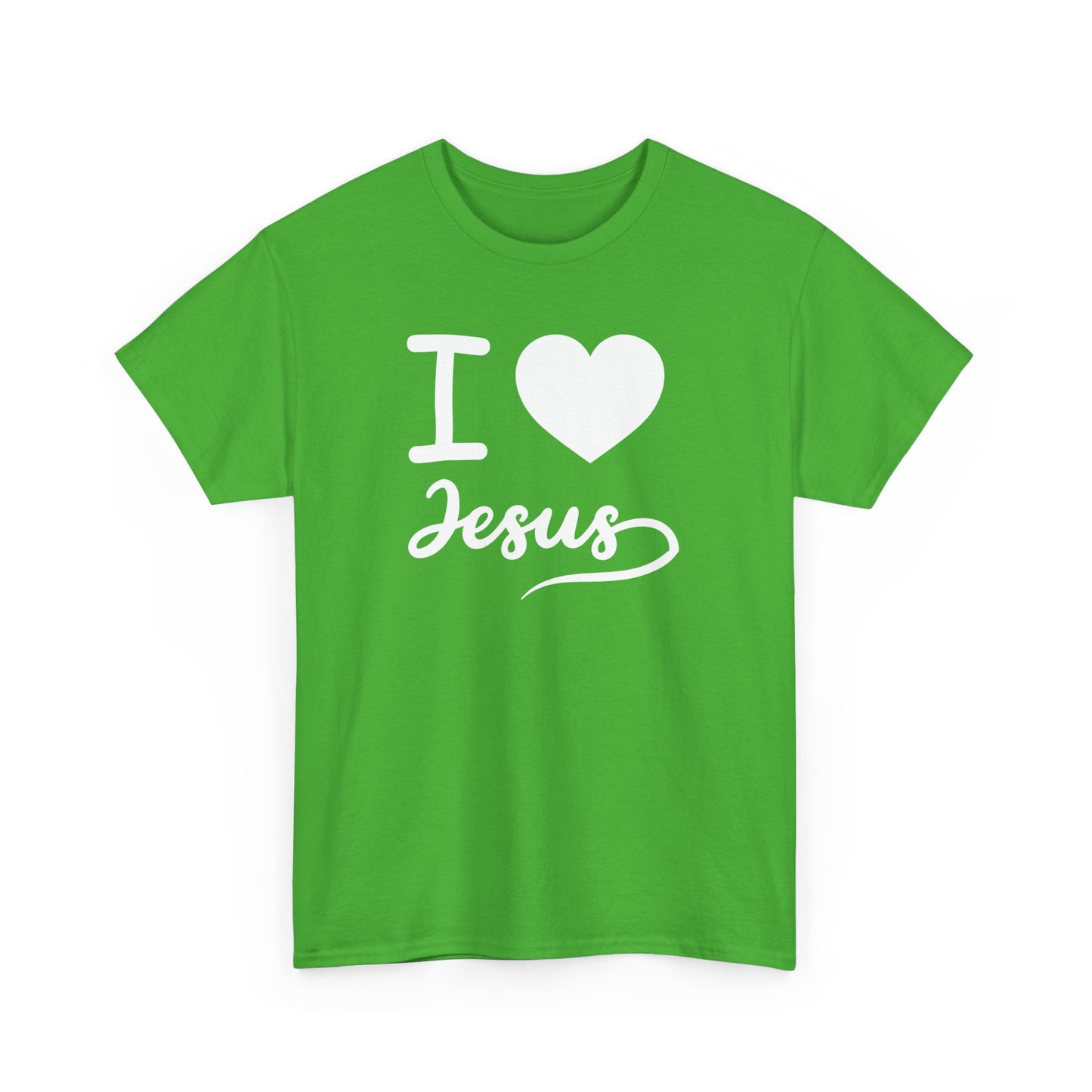 I Love Jesus Unisex Heavy Cotton Tee - Faith-Based Casual Wear