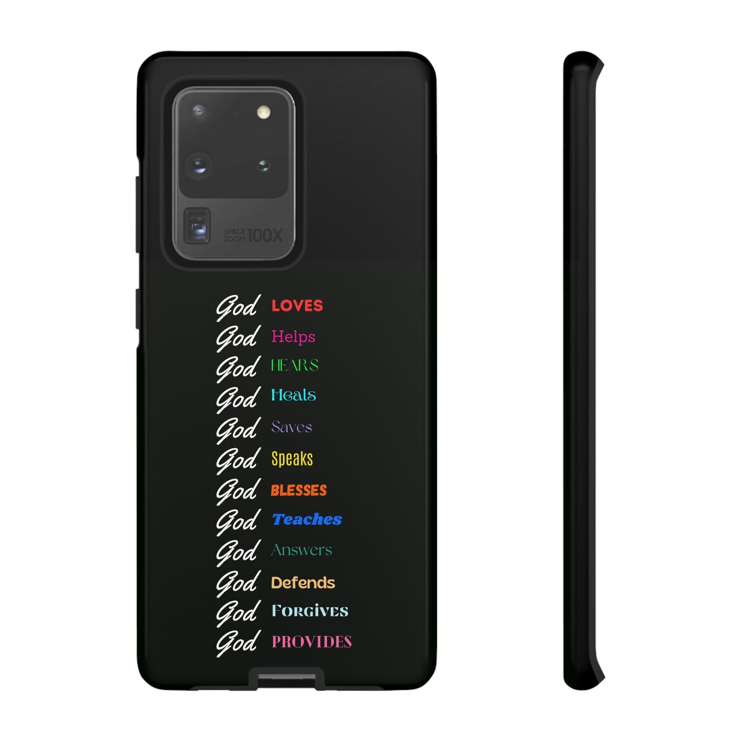 Inspirational Phone Case - God Loves, Helps, Heals & More