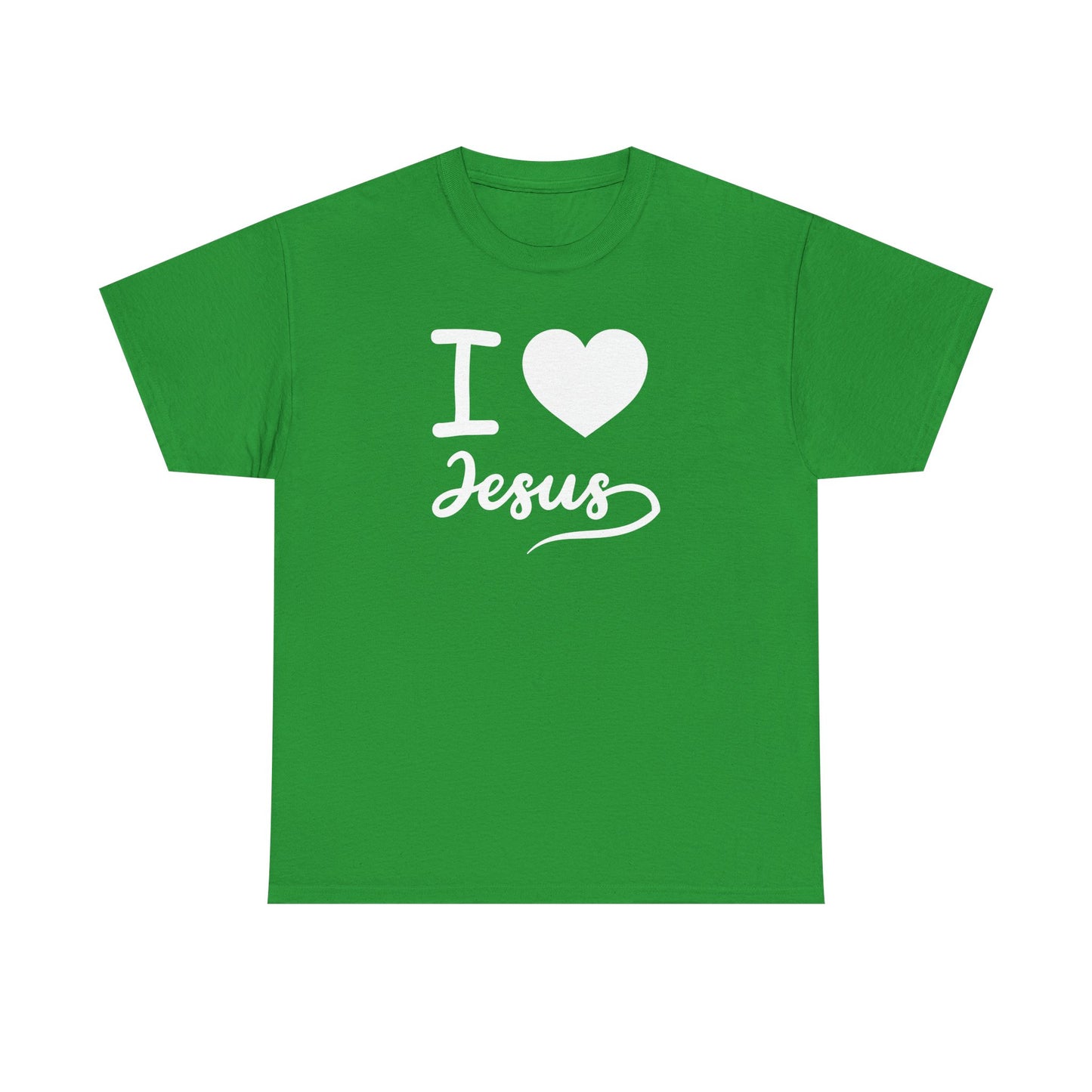 I Love Jesus Unisex Heavy Cotton Tee - Faith-Based Casual Wear