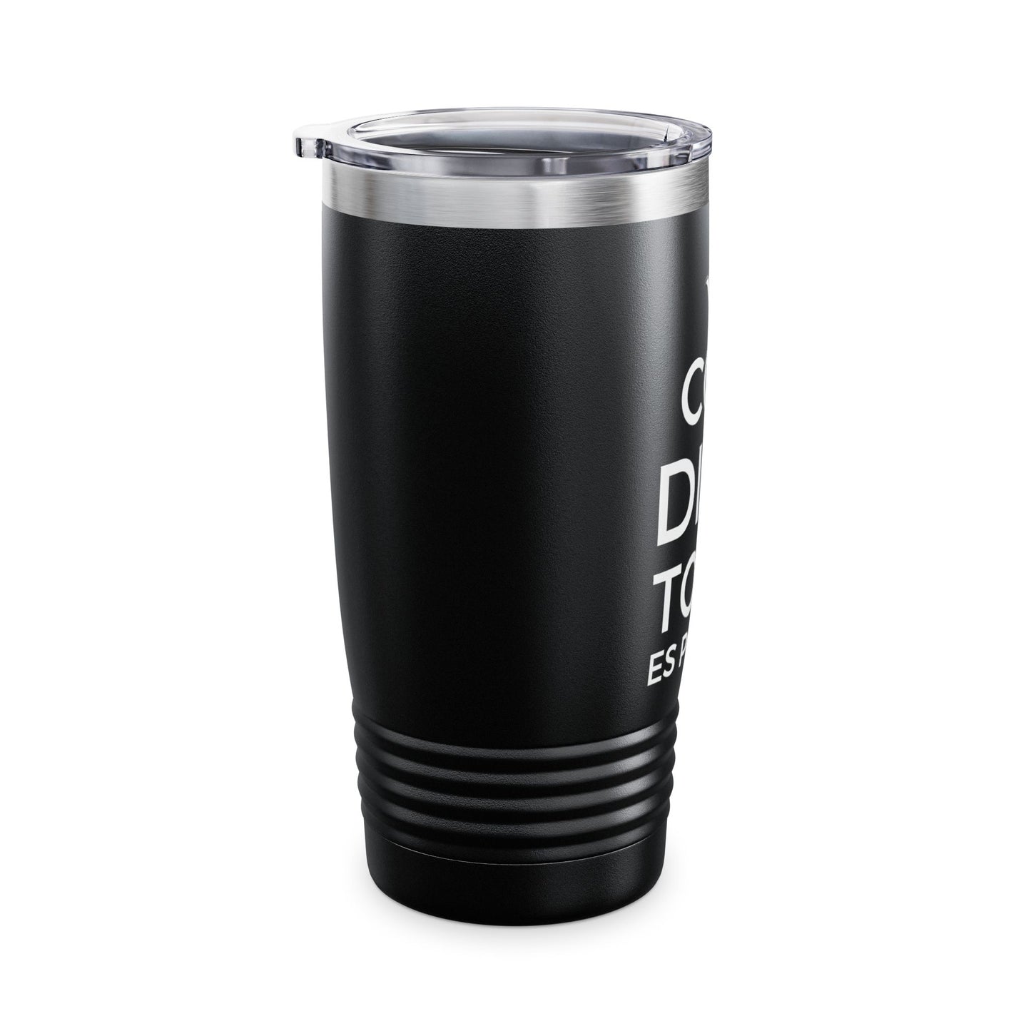 Inspirational Ringneck Tumbler - 20oz Travel Mug with 'Con Dios Todo es Posible' Design