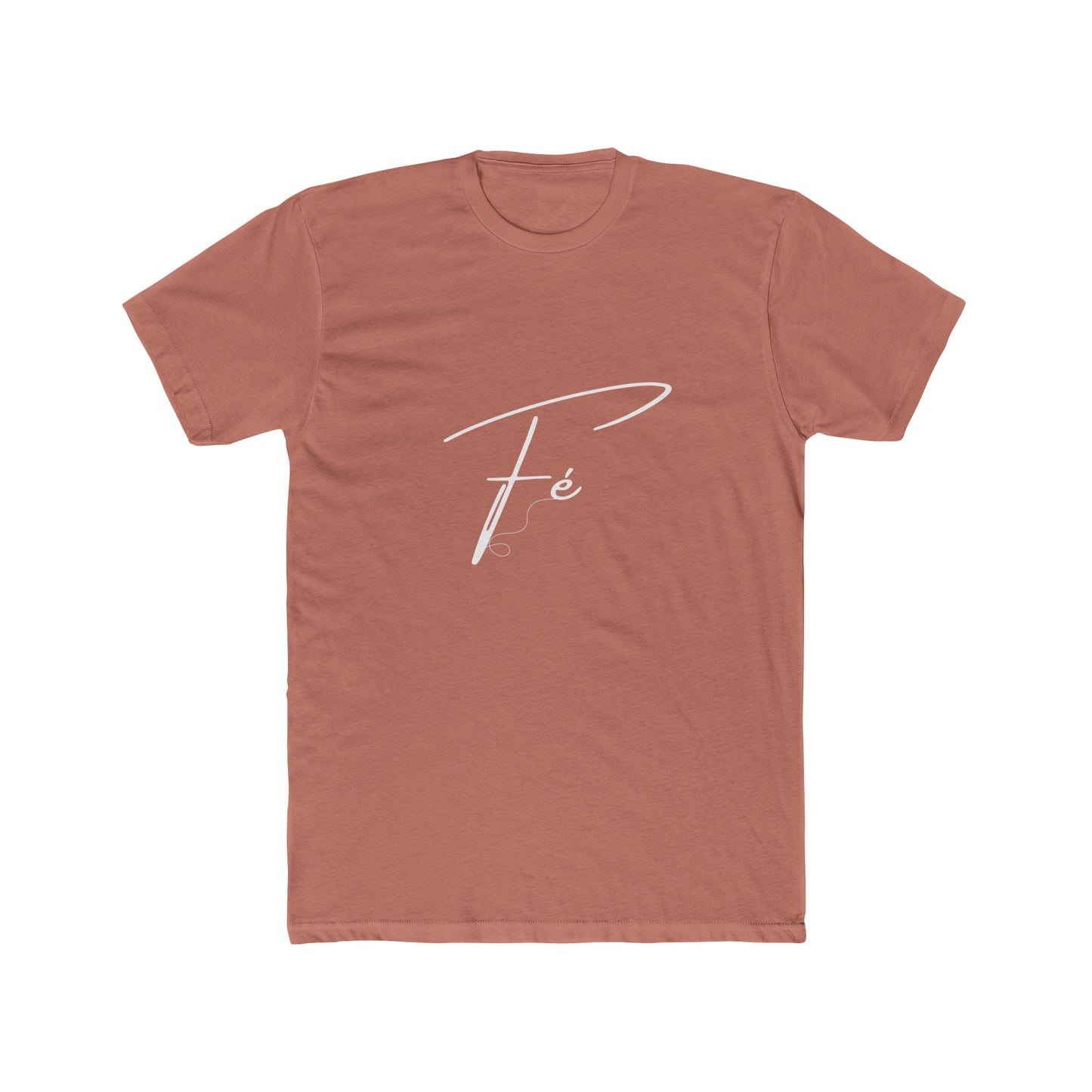 Unisex Cotton Crew Tee with Fé Design - Casual Wear, Gift for Friends, Birthdays, Spiritual Expressions, Everyday Comfort