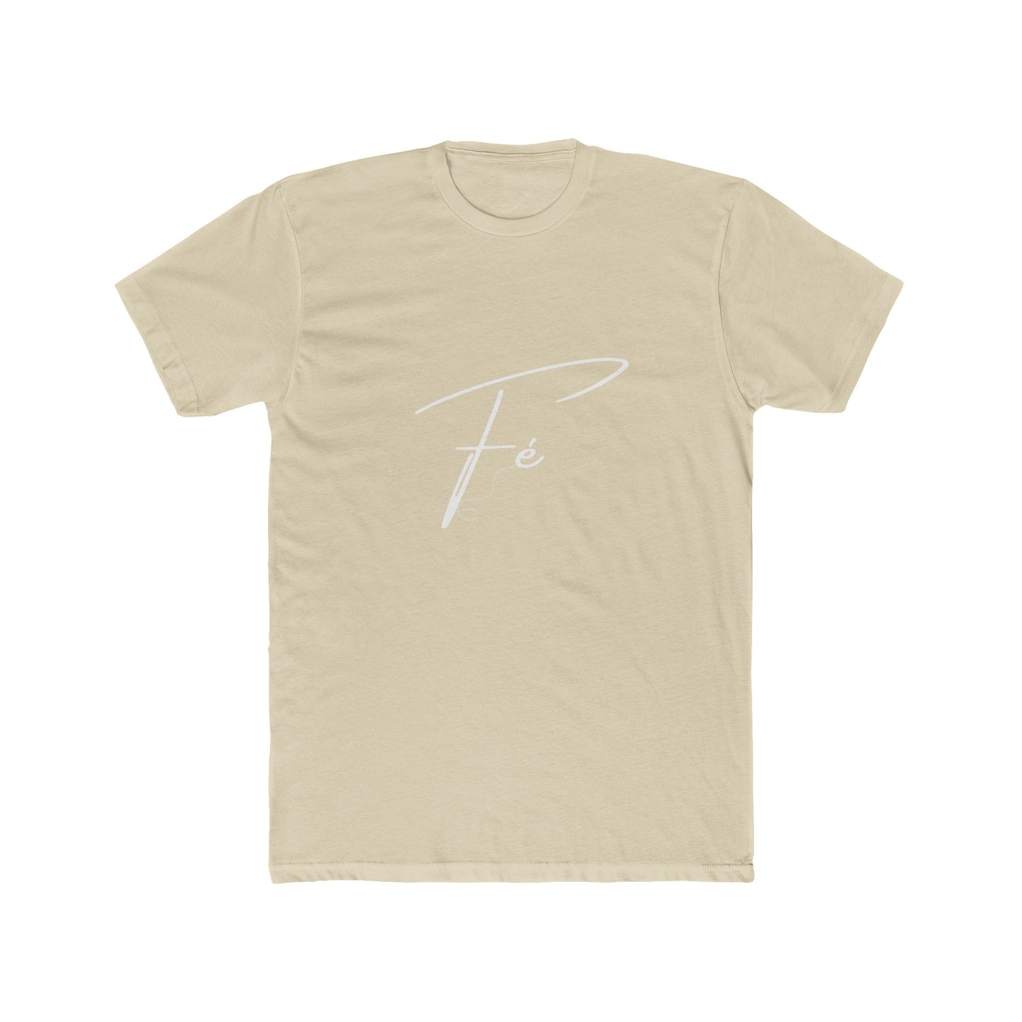 Unisex Cotton Crew Tee with Fé Design - Casual Wear, Gift for Friends, Birthdays, Spiritual Expressions, Everyday Comfort