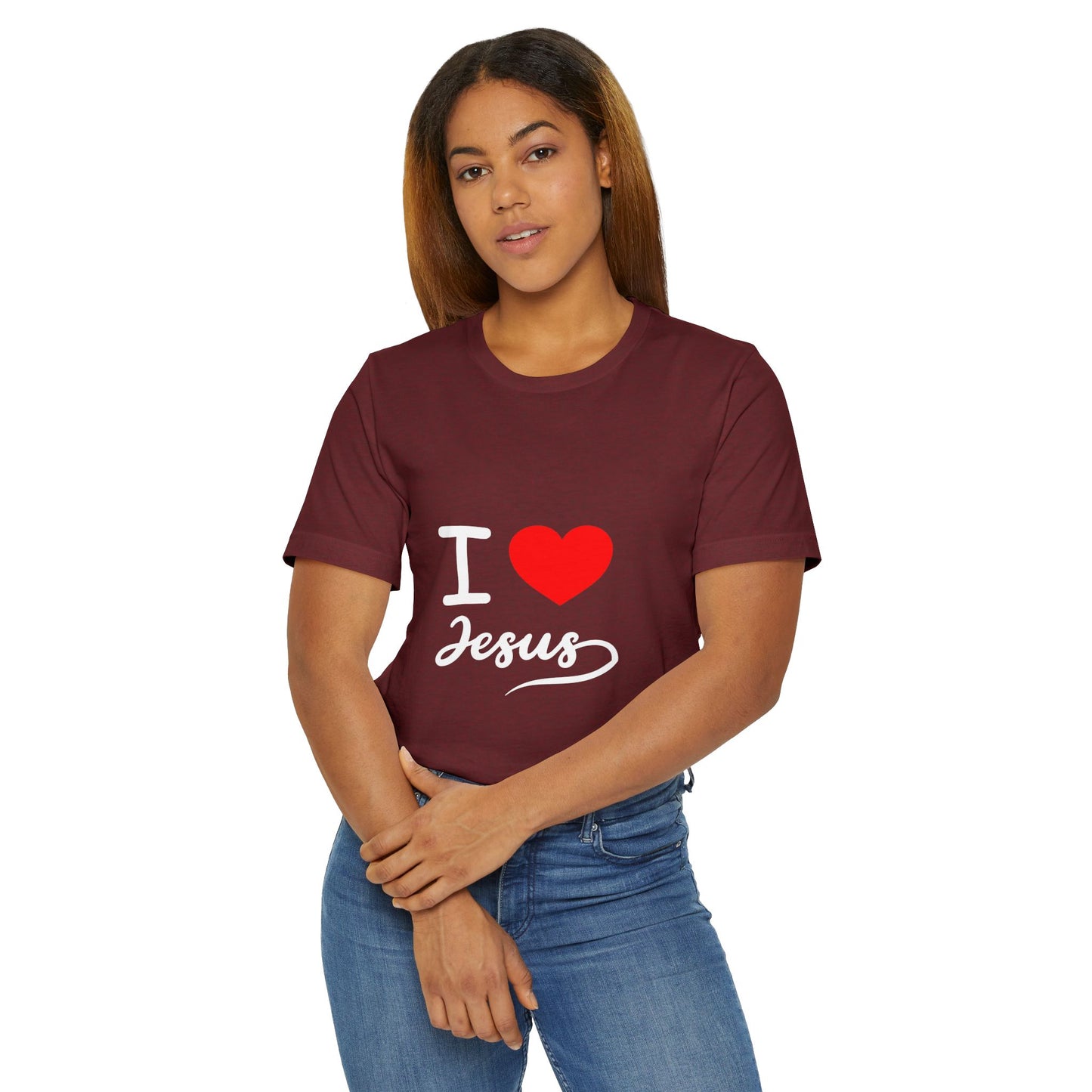 I Love Jesus Unisex T-Shirt, Faith Shirt, Christian Apparel, Gift for Believers, Inspirational Tee, Bible Verse Top