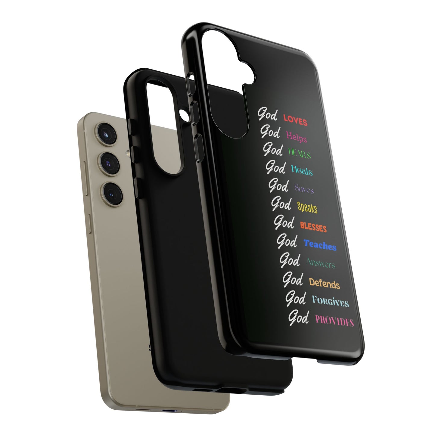 Inspirational Phone Case - God Loves, Helps, Heals & More