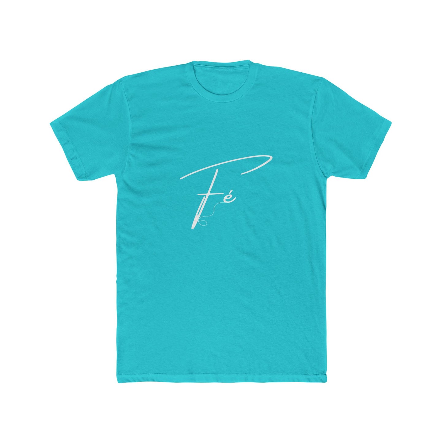 Unisex Cotton Crew Tee with Fé Design - Casual Wear, Gift for Friends, Birthdays, Spiritual Expressions, Everyday Comfort