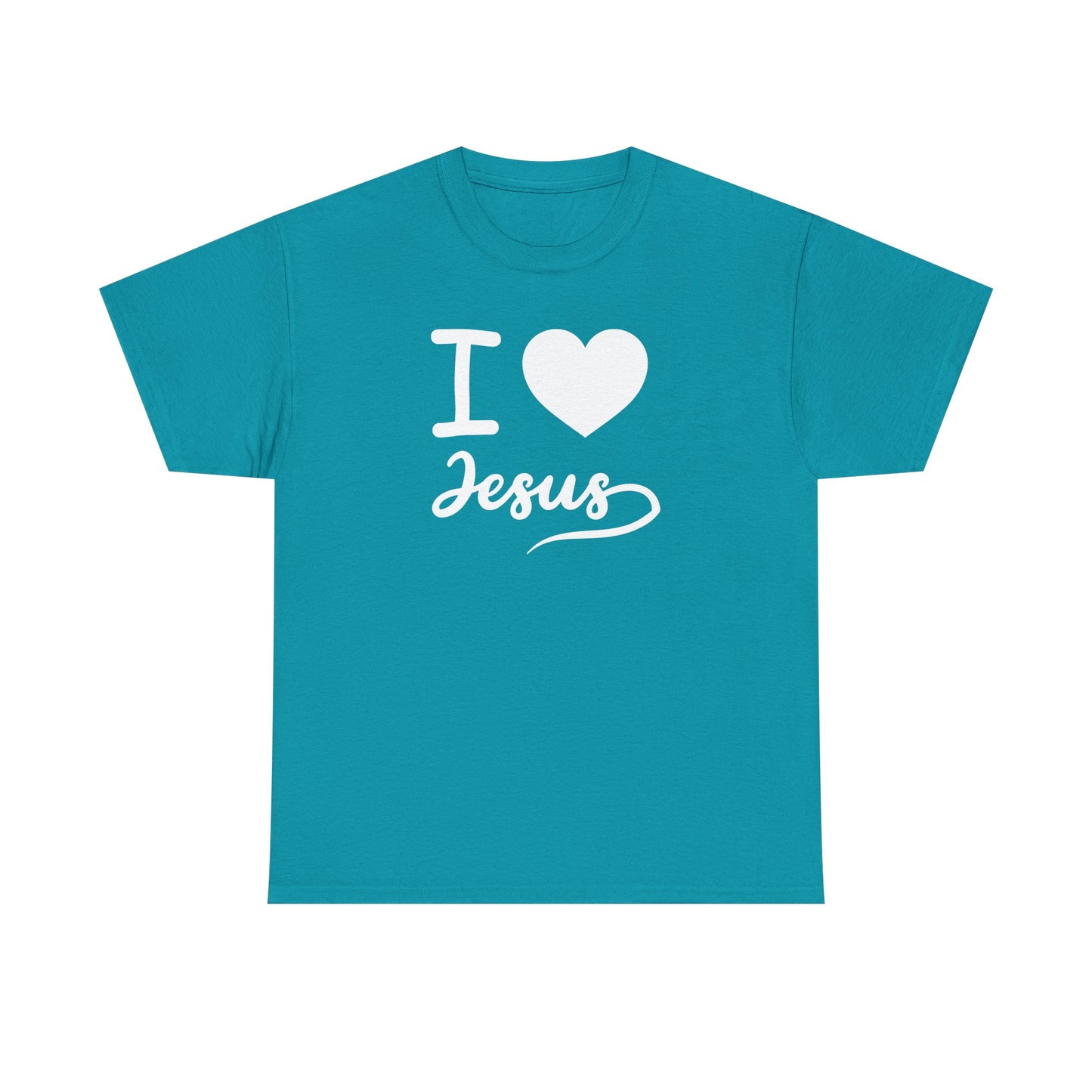 I Love Jesus Unisex Heavy Cotton Tee - Faith-Based Casual Wear