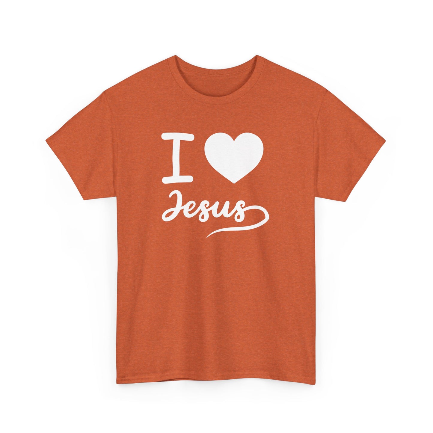 I Love Jesus Unisex Heavy Cotton Tee - Faith-Based Casual Wear
