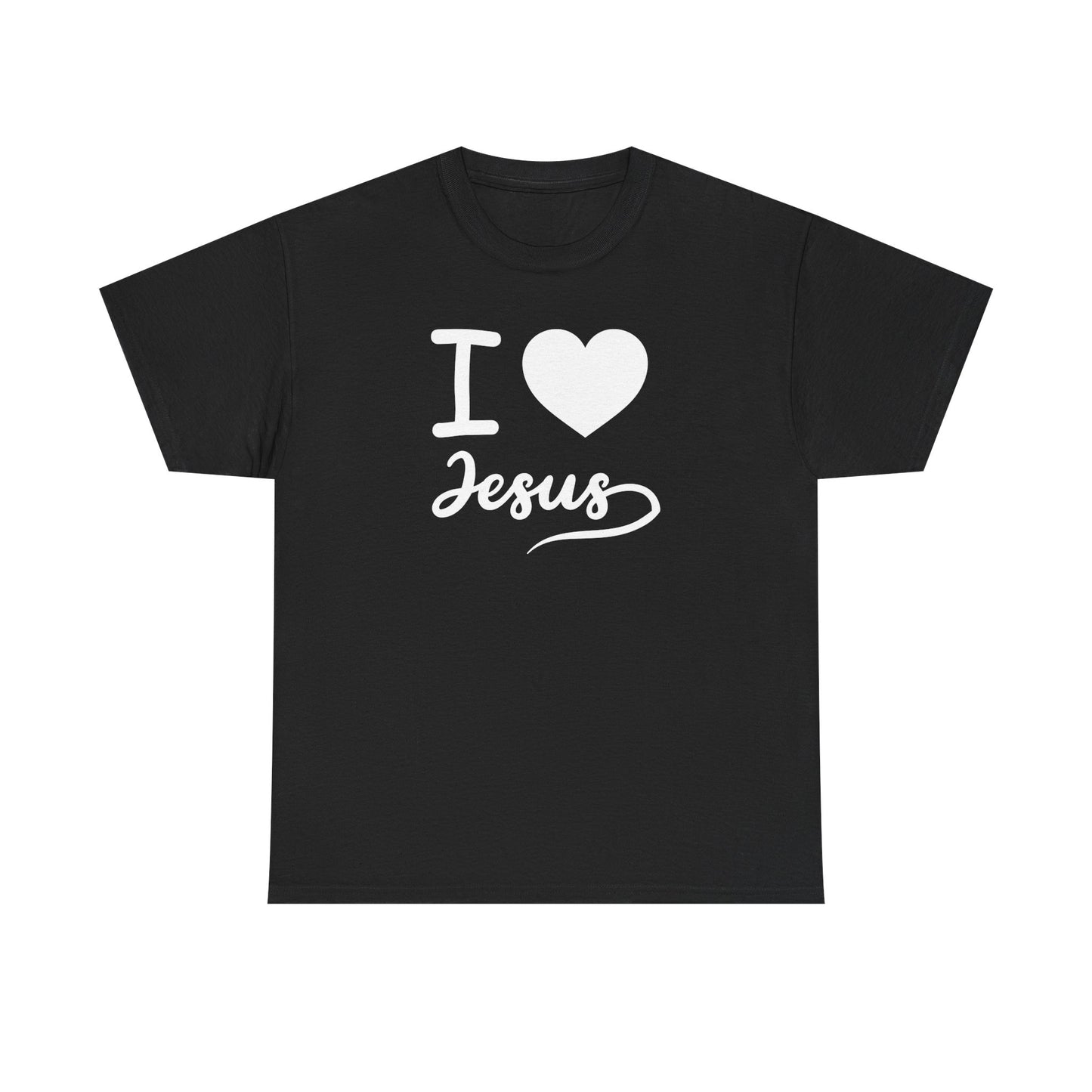 I Love Jesus Unisex Heavy Cotton Tee - Faith-Based Casual Wear