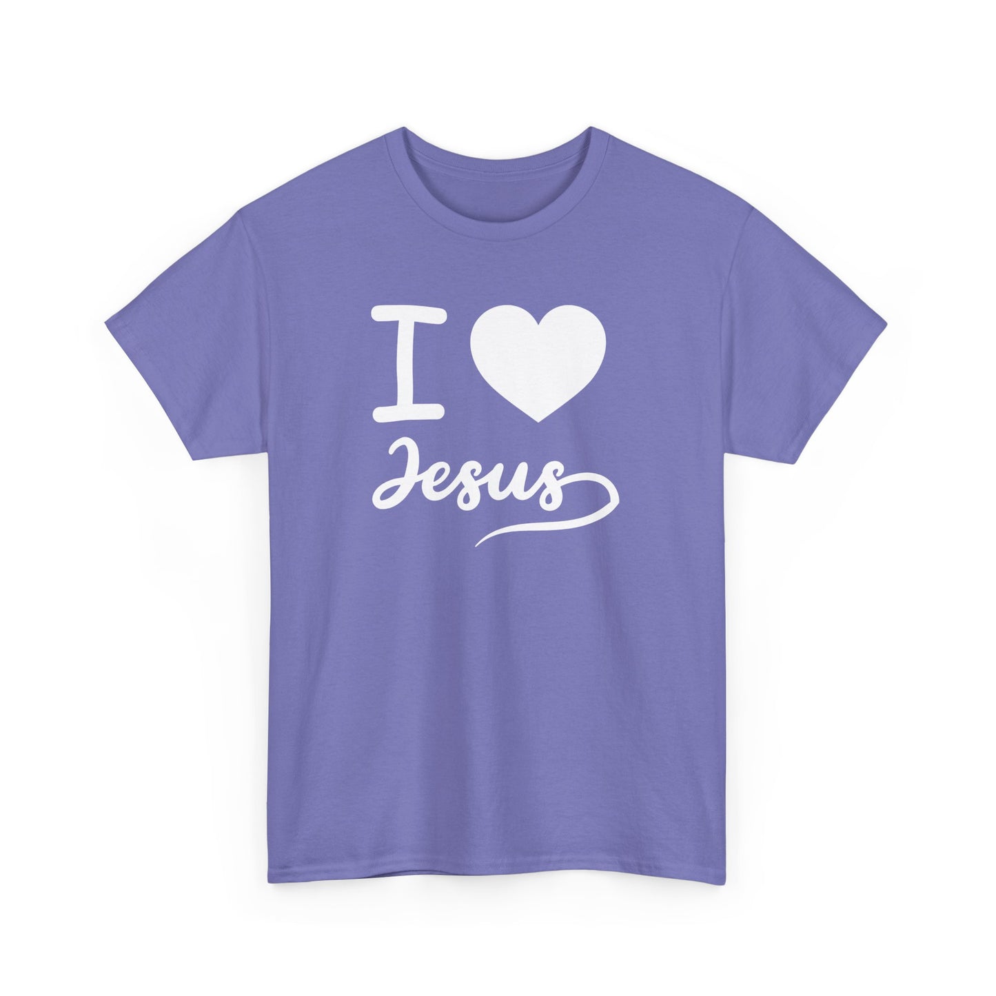 I Love Jesus Unisex Heavy Cotton Tee - Faith-Based Casual Wear