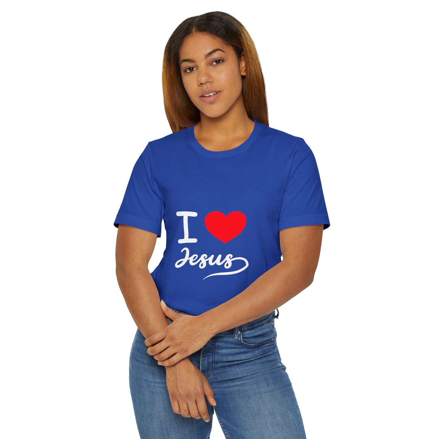 I Love Jesus Unisex T-Shirt, Faith Shirt, Christian Apparel, Gift for Believers, Inspirational Tee, Bible Verse Top