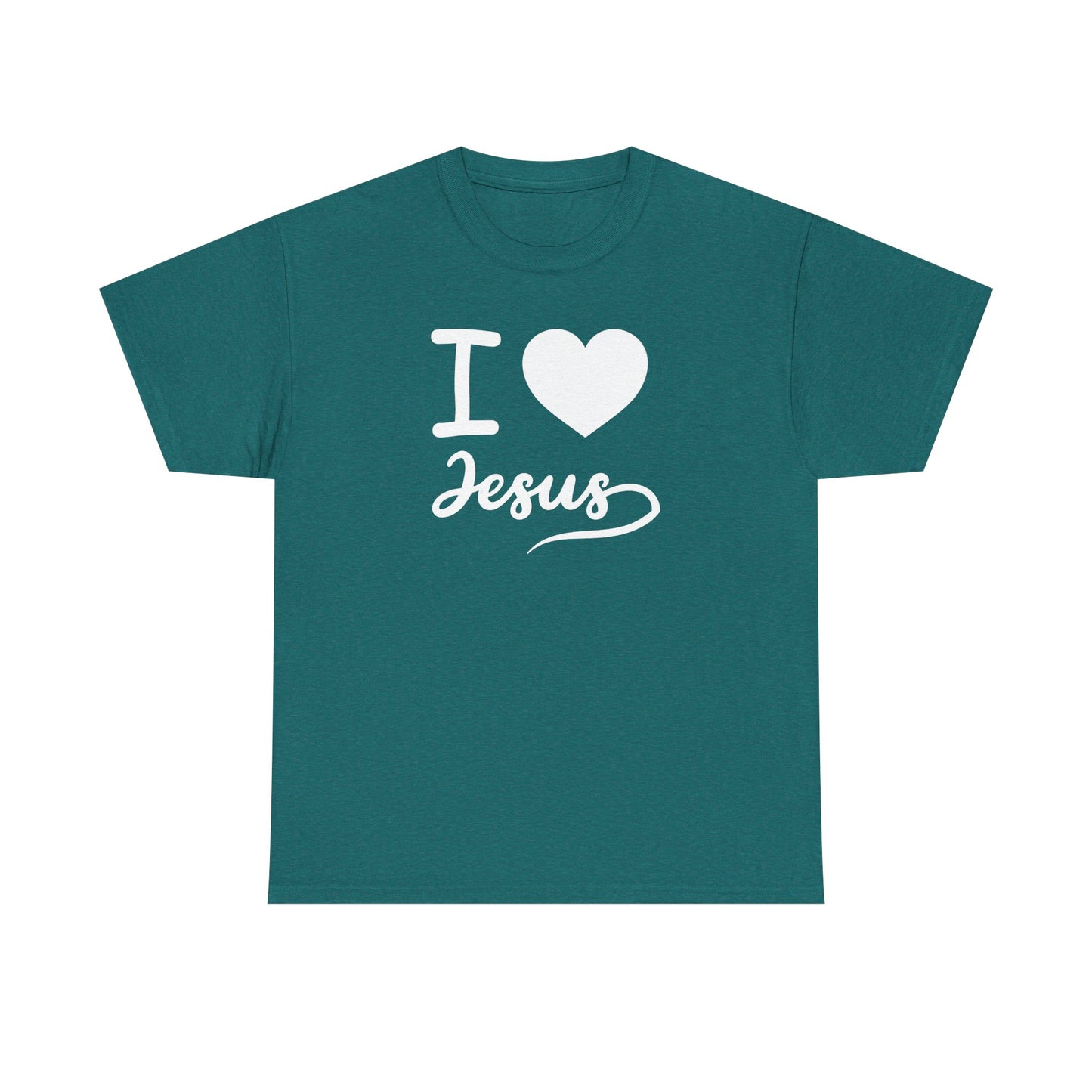 I Love Jesus Unisex Heavy Cotton Tee - Faith-Based Casual Wear
