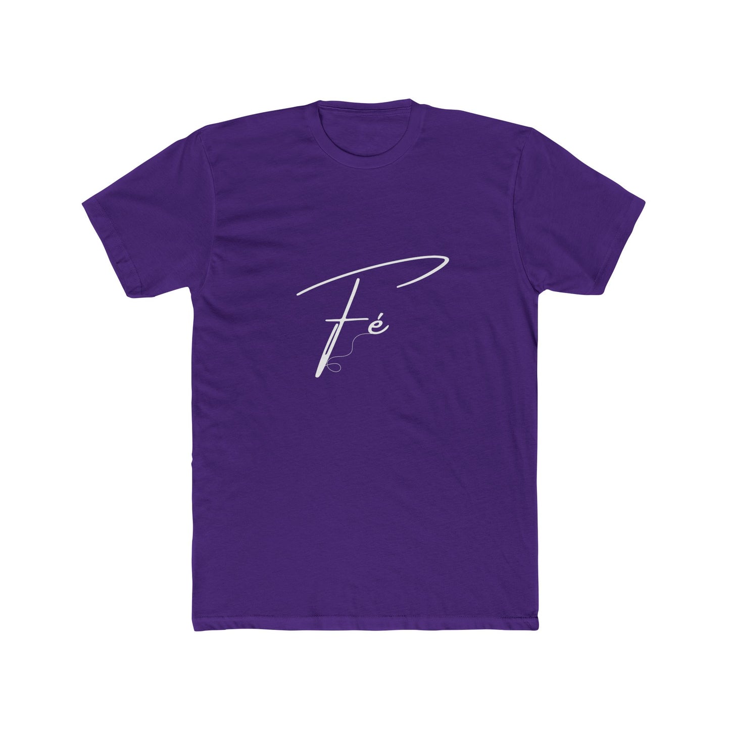 Unisex Cotton Crew Tee with Fé Design - Casual Wear, Gift for Friends, Birthdays, Spiritual Expressions, Everyday Comfort