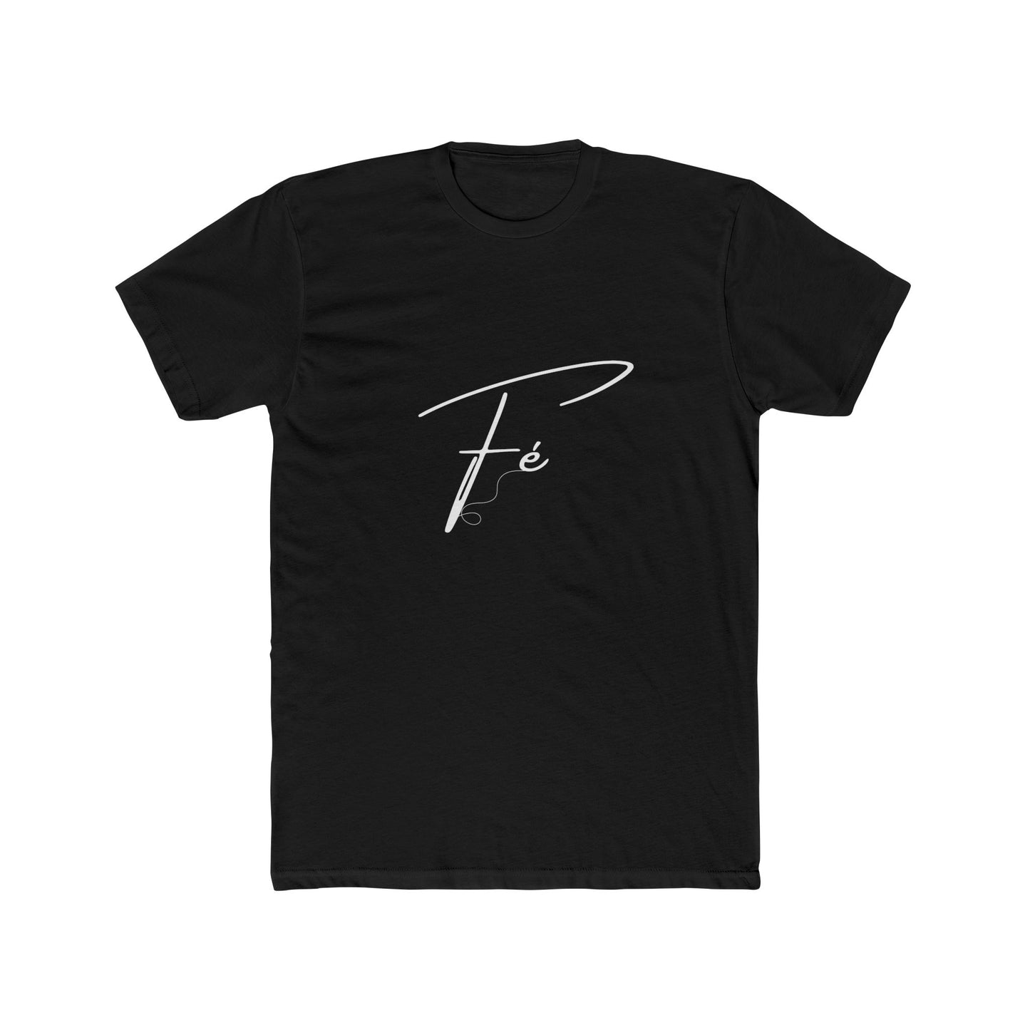 Unisex Cotton Crew Tee with Fé Design - Casual Wear, Gift for Friends, Birthdays, Spiritual Expressions, Everyday Comfort