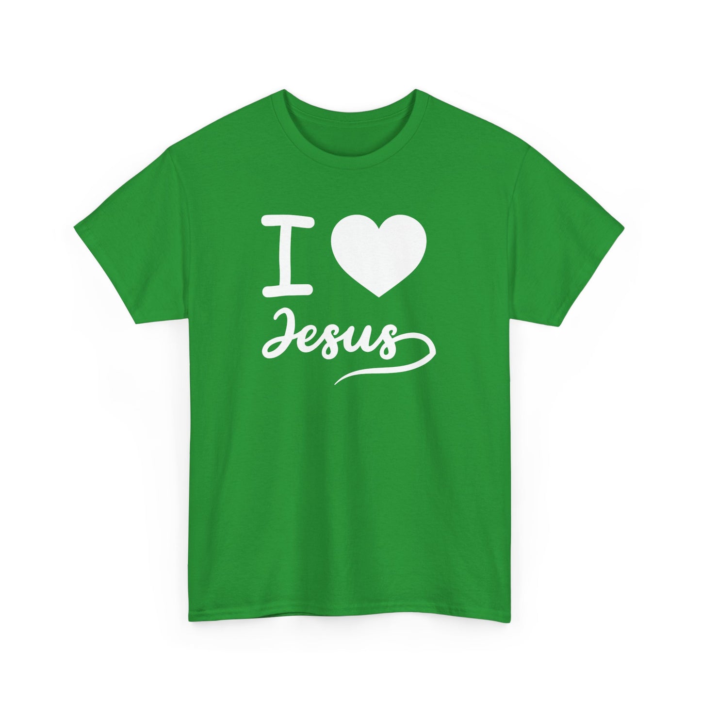 I Love Jesus Unisex Heavy Cotton Tee - Faith-Based Casual Wear