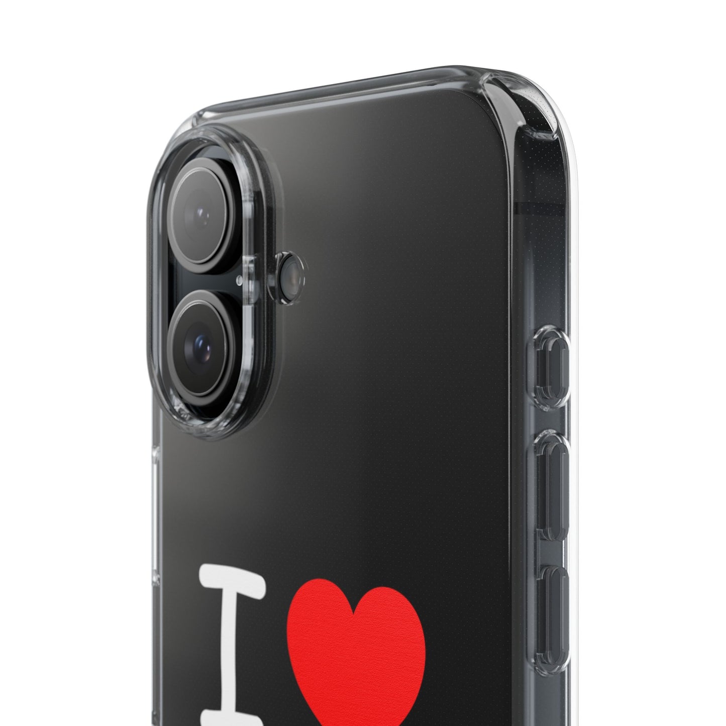 I Love Jesus Clear Phone Case - Stylish & Protective Accessory