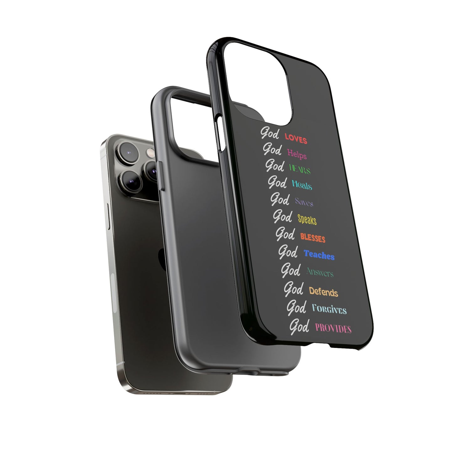 Inspirational Phone Case - God Loves, Helps, Heals & More