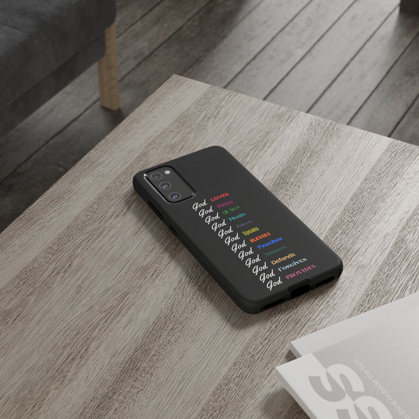 Inspirational Phone Case - God Loves, Helps, Heals & More