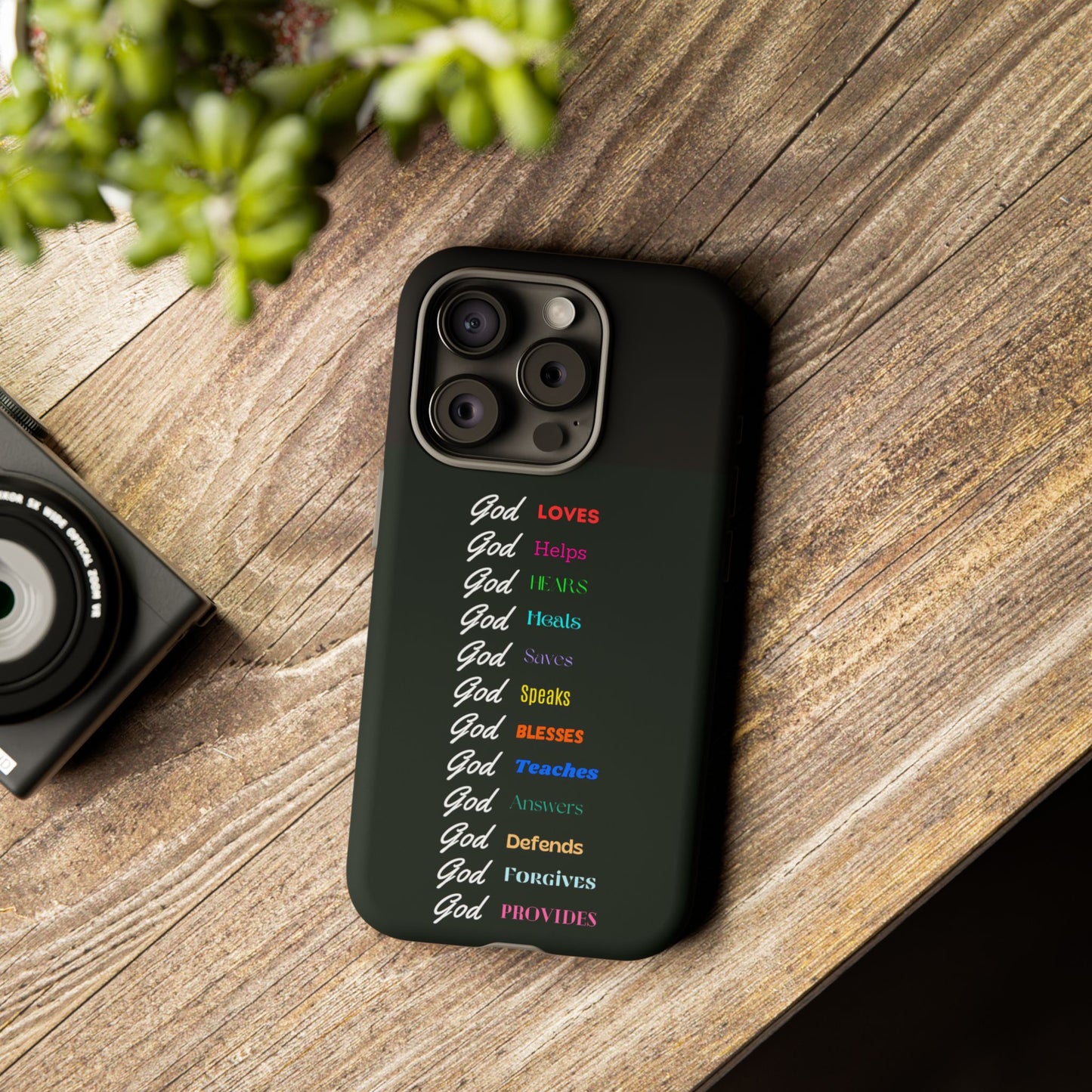 Inspirational Phone Case - God Loves, Helps, Heals & More