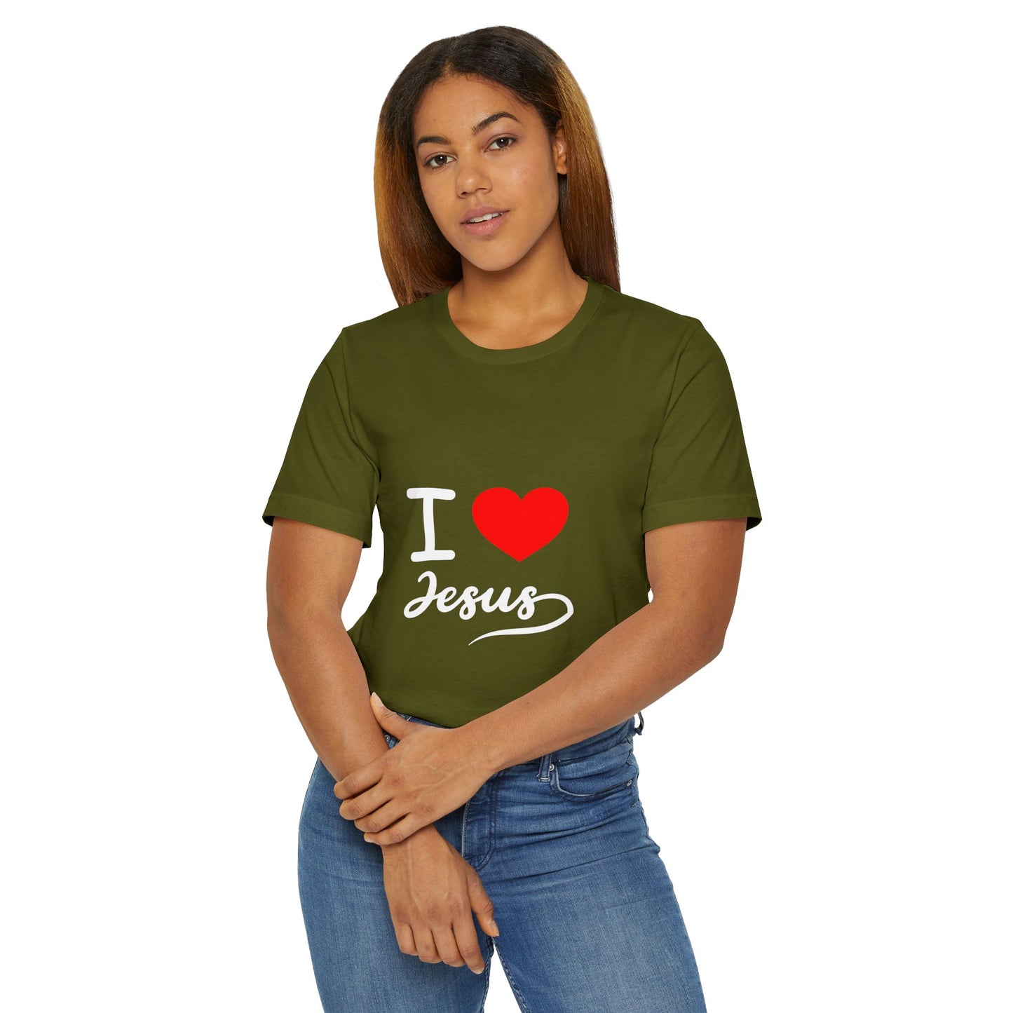 I Love Jesus Unisex T-Shirt, Faith Shirt, Christian Apparel, Gift for Believers, Inspirational Tee, Bible Verse Top