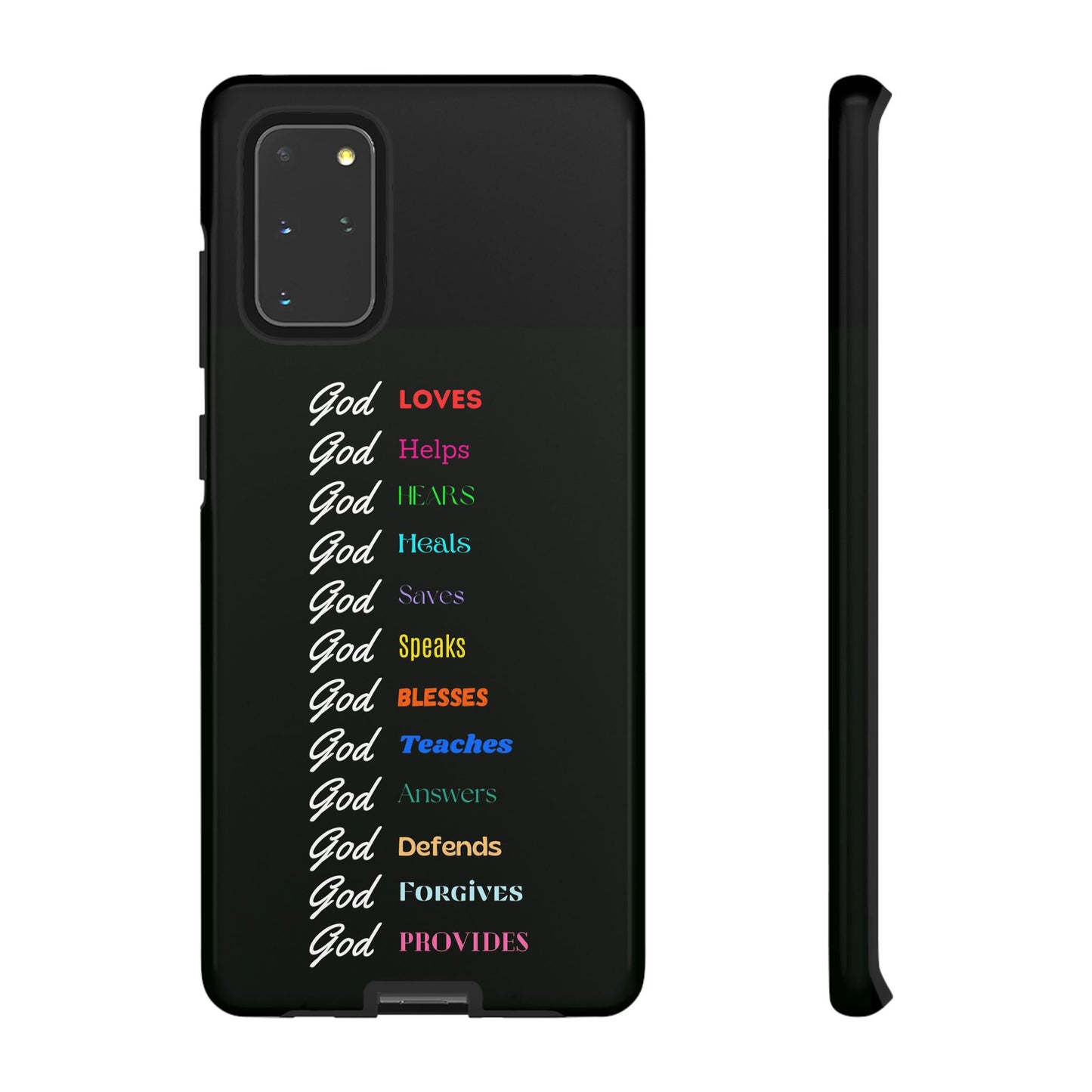 Inspirational Phone Case - God Loves, Helps, Heals & More