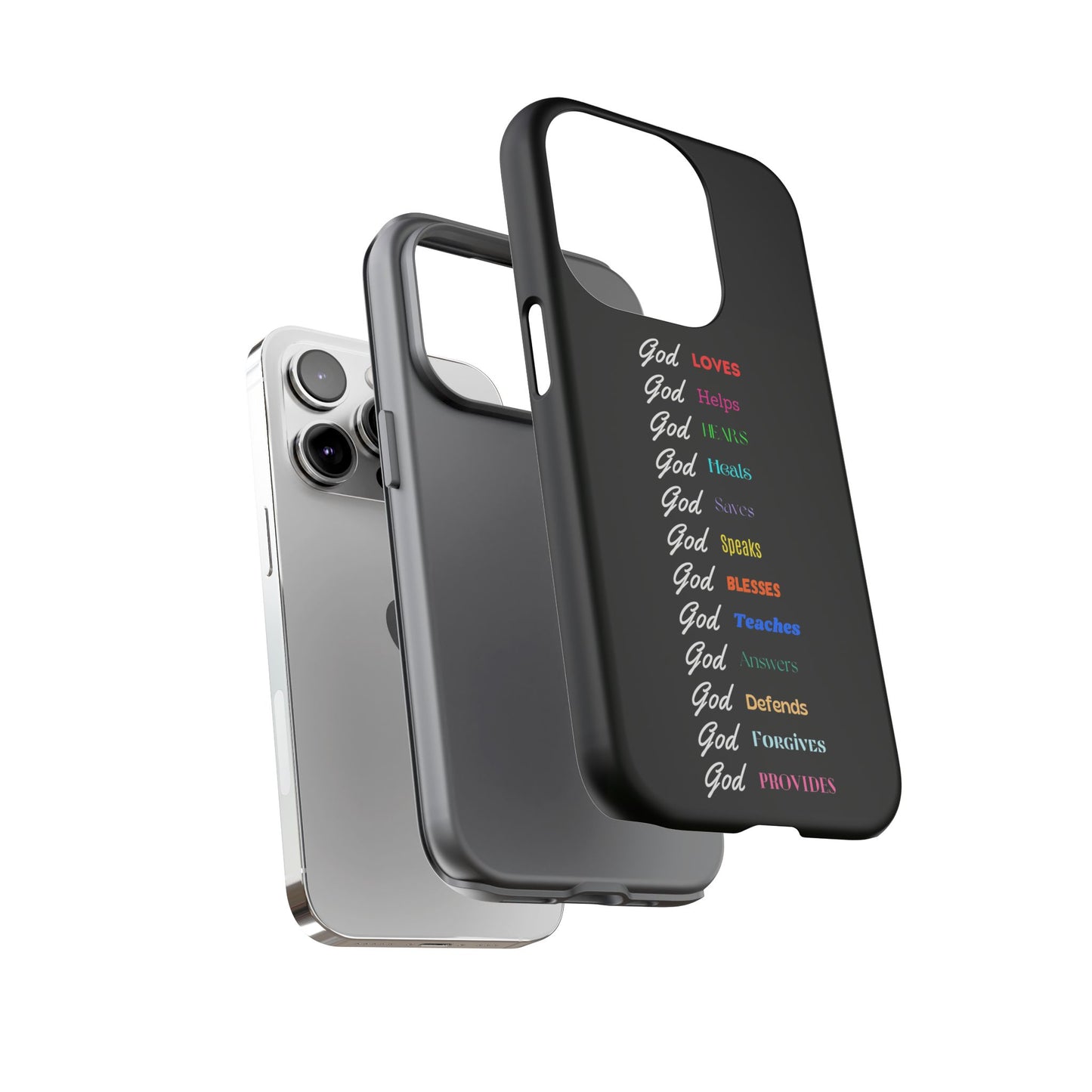 Inspirational Phone Case - God Loves, Helps, Heals & More