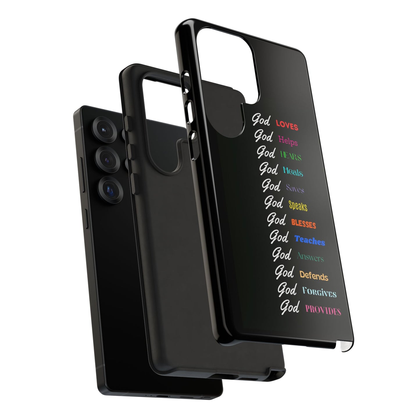 Inspirational Phone Case - God Loves, Helps, Heals & More