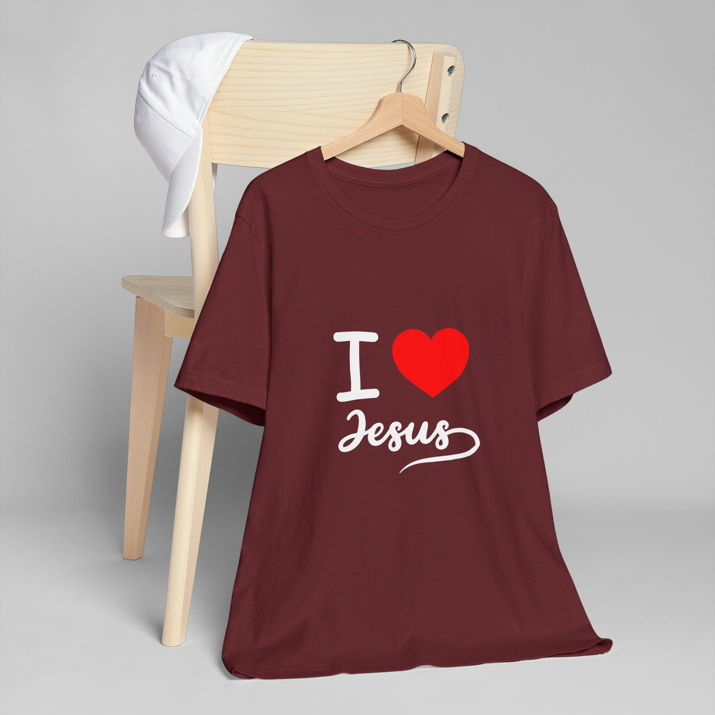 I Love Jesus Unisex T-Shirt, Faith Shirt, Christian Apparel, Gift for Believers, Inspirational Tee, Bible Verse Top