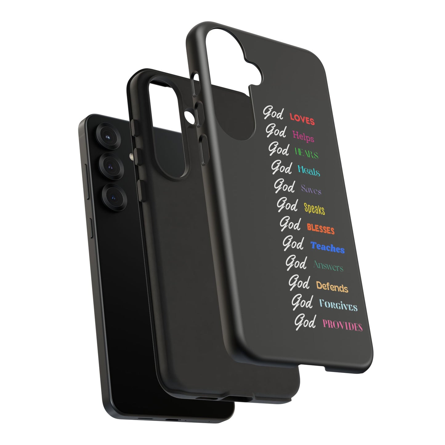 Inspirational Phone Case - God Loves, Helps, Heals & More