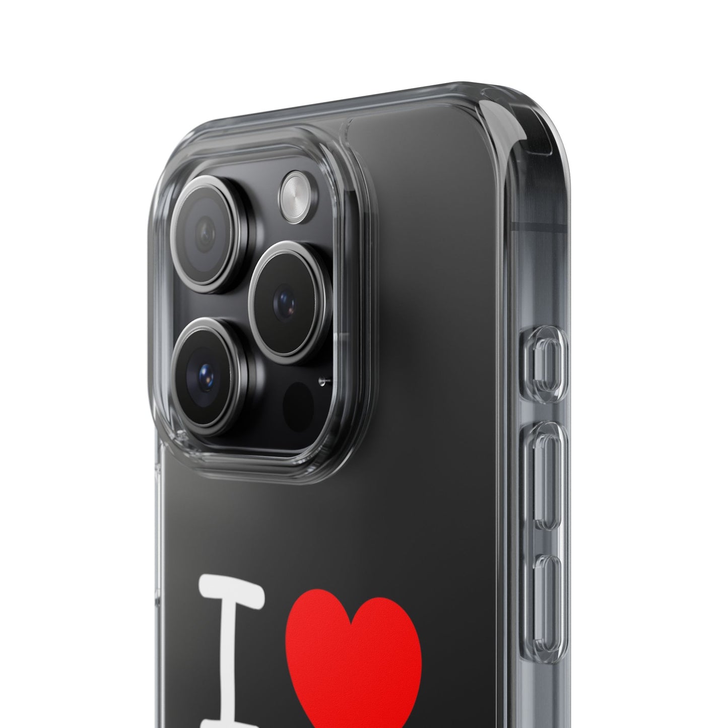 I Love Jesus Clear Phone Case - Stylish & Protective Accessory