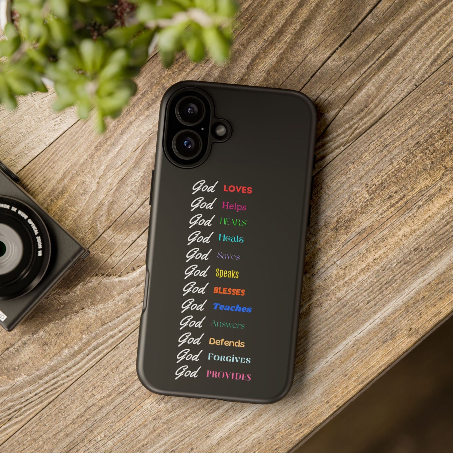 Inspirational Phone Case - God Loves, Helps, Heals & More