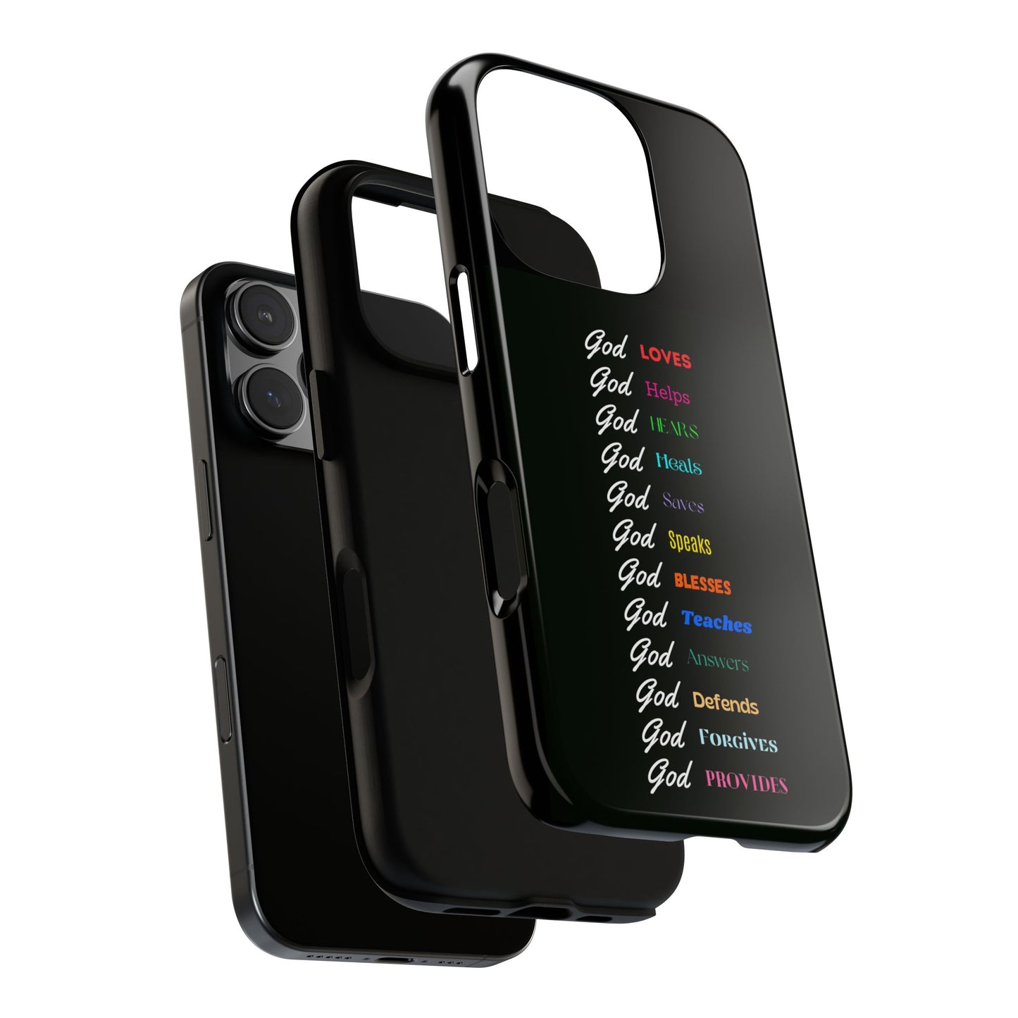 Inspirational Phone Case - God Loves, Helps, Heals & More