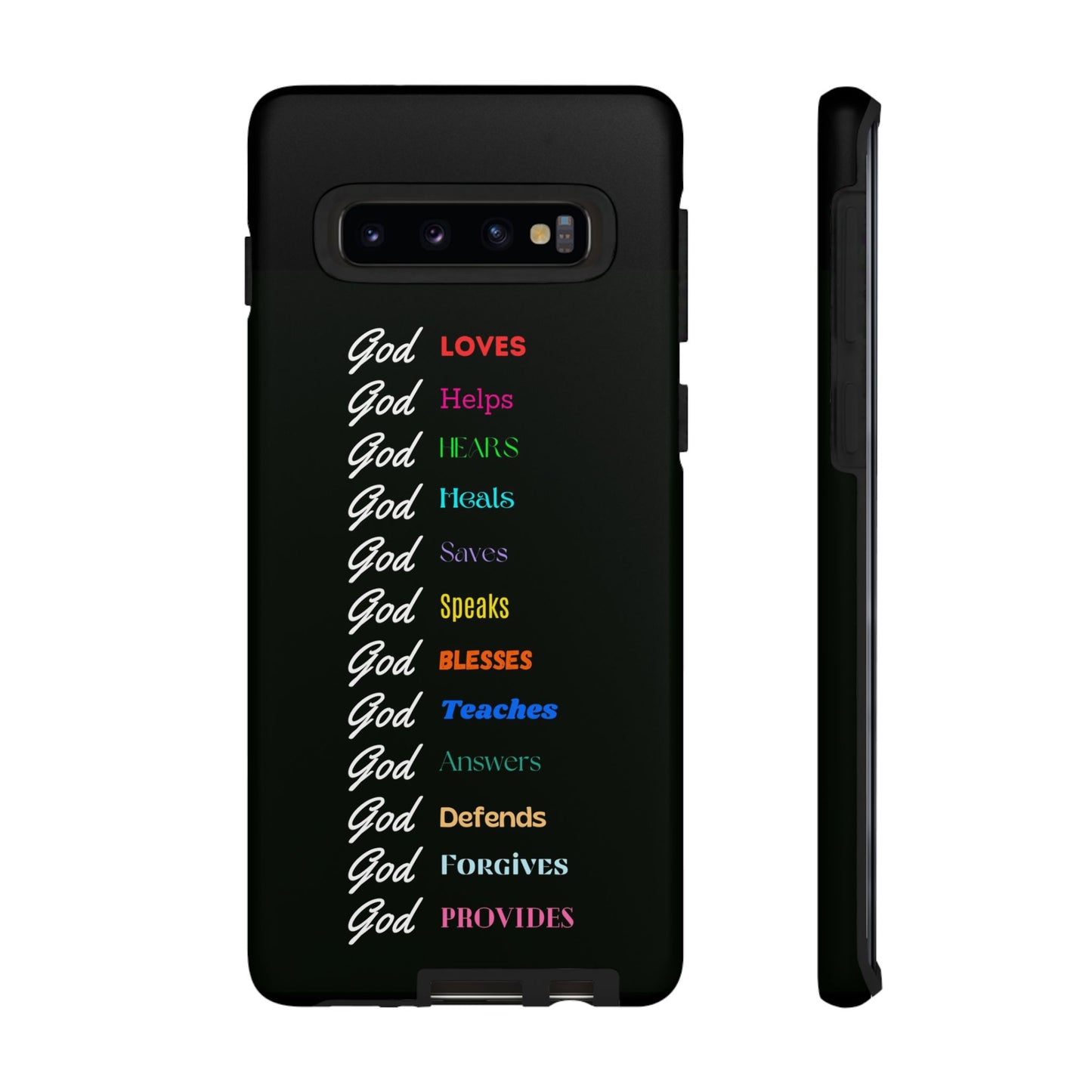 Inspirational Phone Case - God Loves, Helps, Heals & More