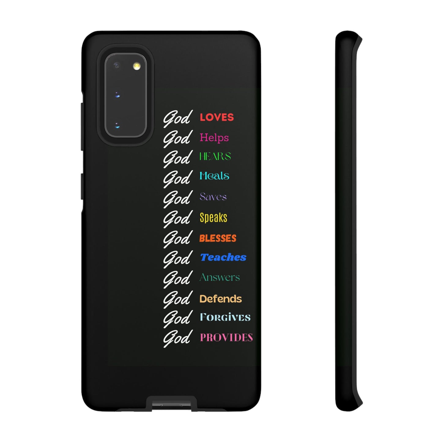 Inspirational Phone Case - God Loves, Helps, Heals & More