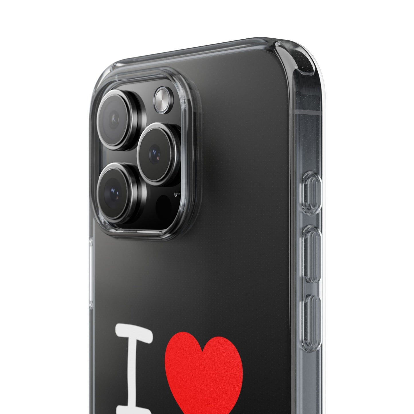 I Love Jesus Clear Phone Case - Stylish & Protective Accessory