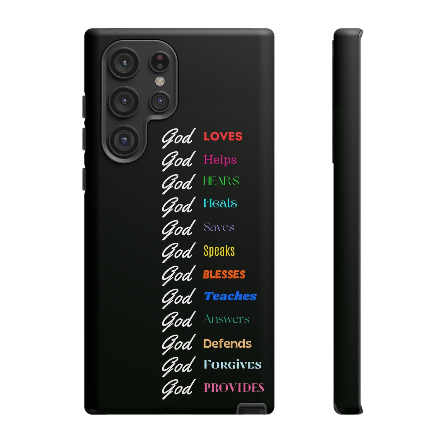 Inspirational Phone Case - God Loves, Helps, Heals & More