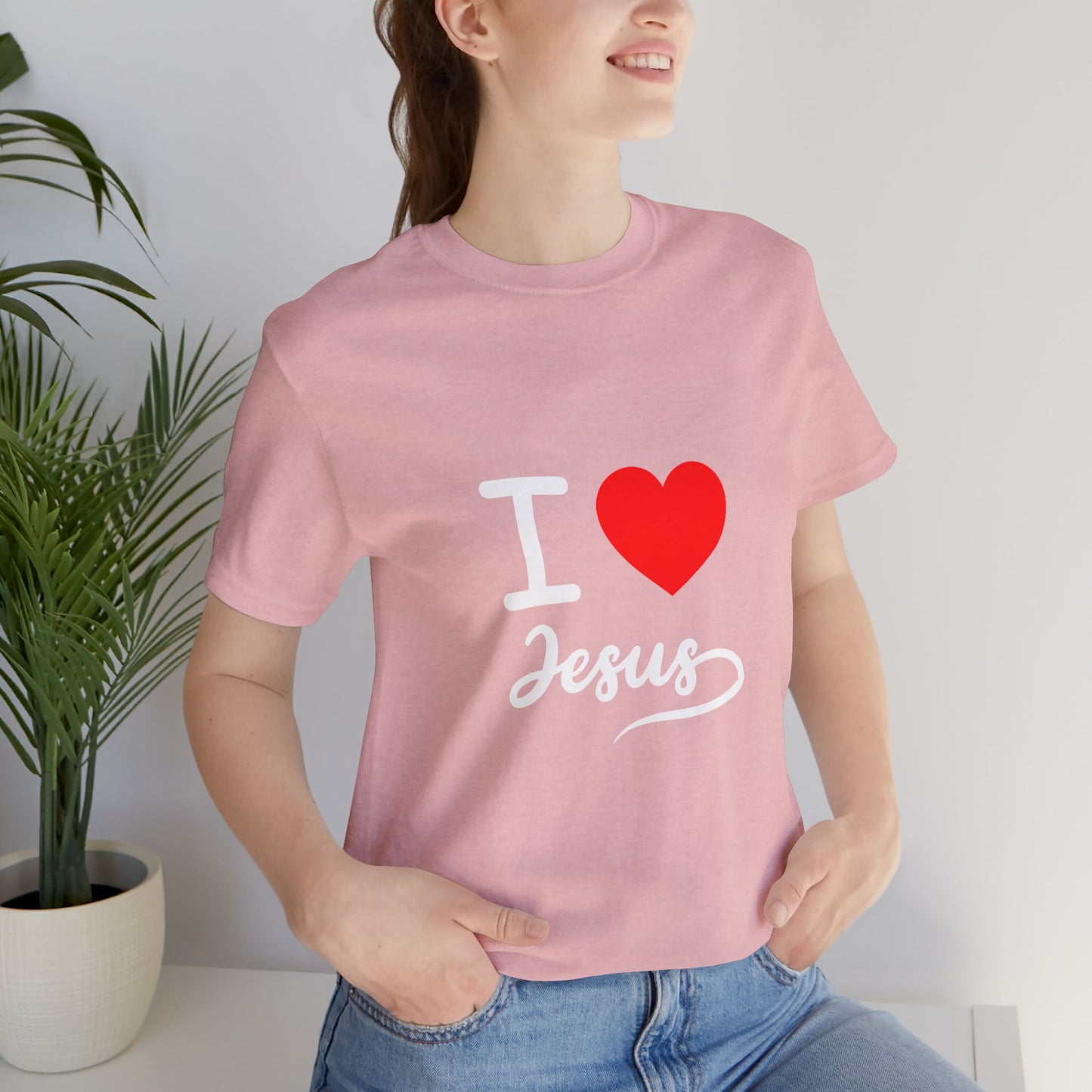 I Love Jesus Unisex T-Shirt, Faith Shirt, Christian Apparel, Gift for Believers, Inspirational Tee, Bible Verse Top