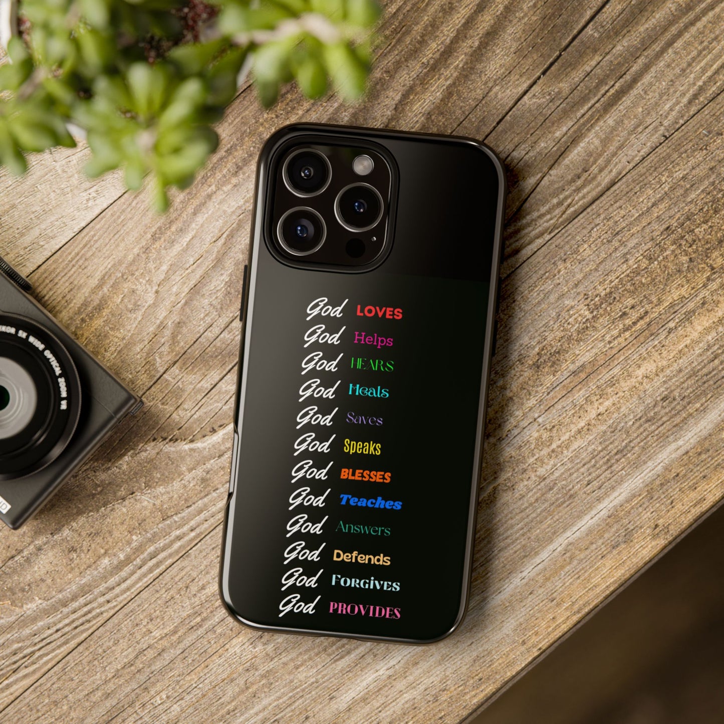 Inspirational Phone Case - God Loves, Helps, Heals & More