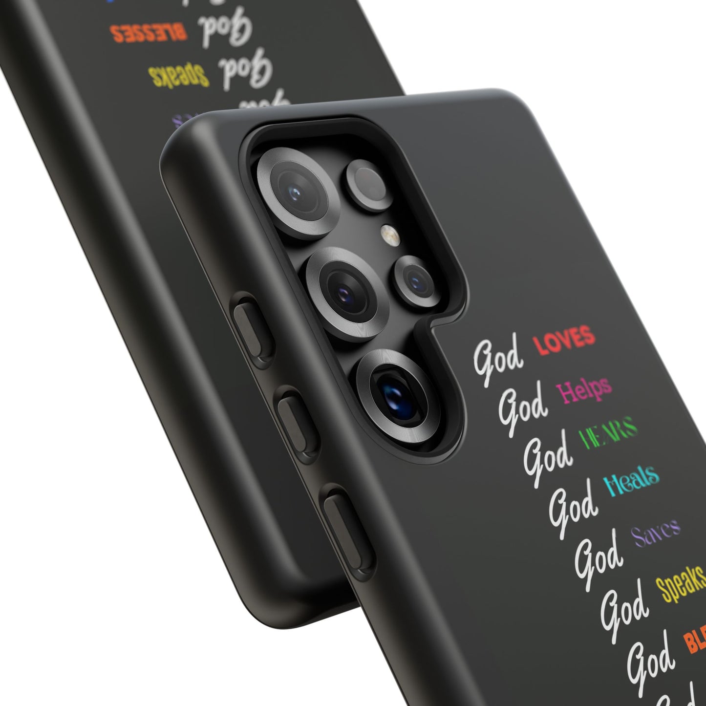 Inspirational Phone Case - God Loves, Helps, Heals & More