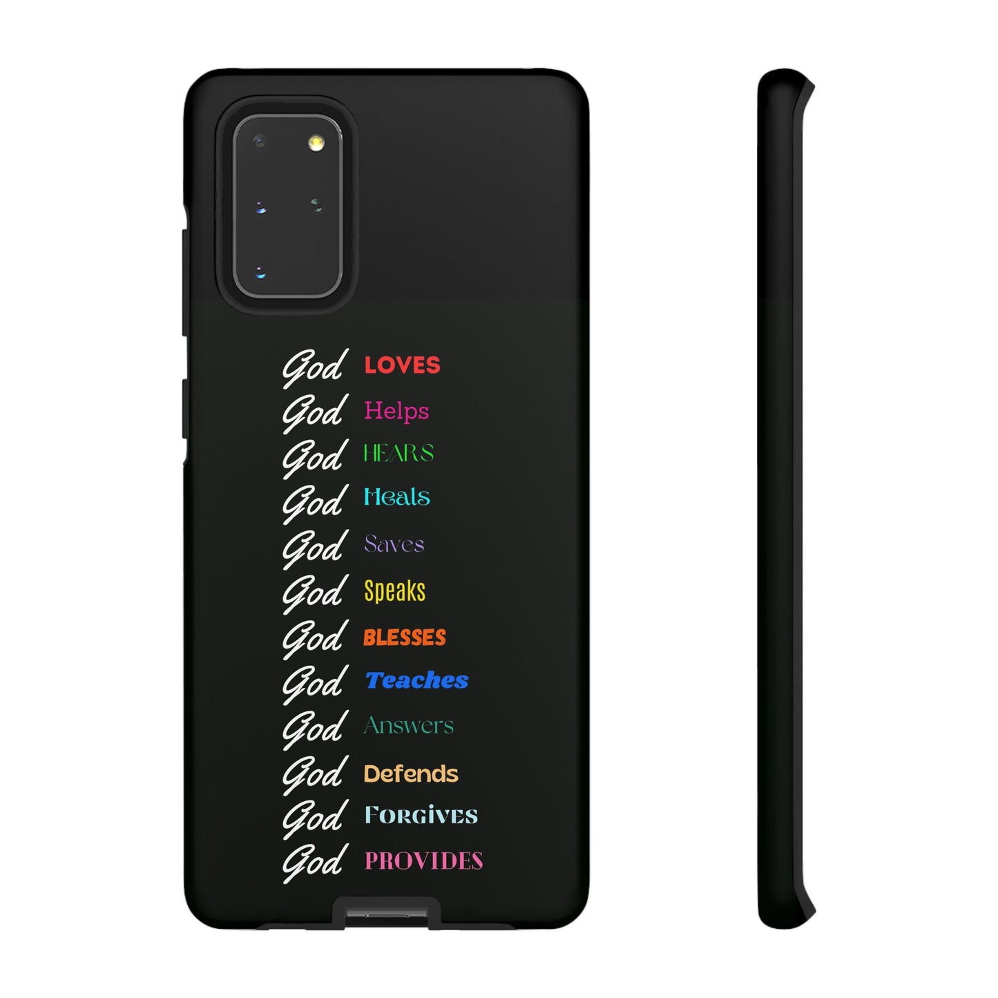 Inspirational Phone Case - God Loves, Helps, Heals & More