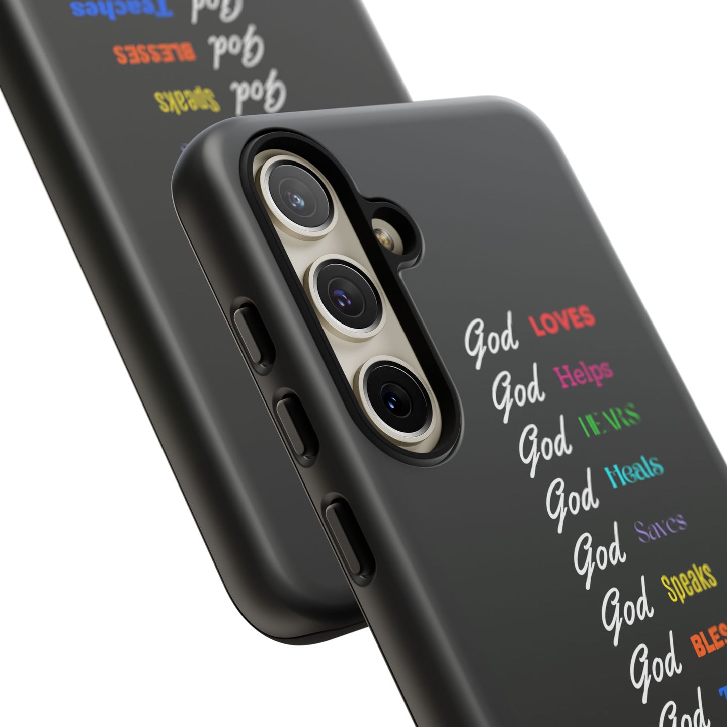 Inspirational Phone Case - God Loves, Helps, Heals & More