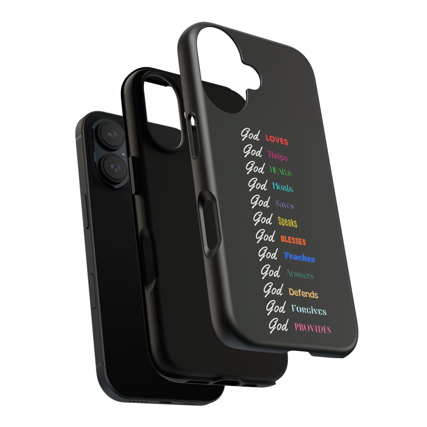 Inspirational Phone Case - God Loves, Helps, Heals & More