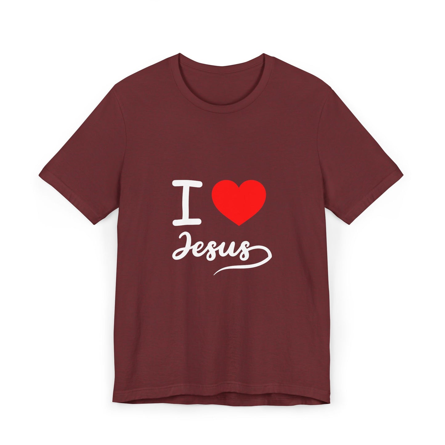 I Love Jesus Unisex T-Shirt, Faith Shirt, Christian Apparel, Gift for Believers, Inspirational Tee, Bible Verse Top