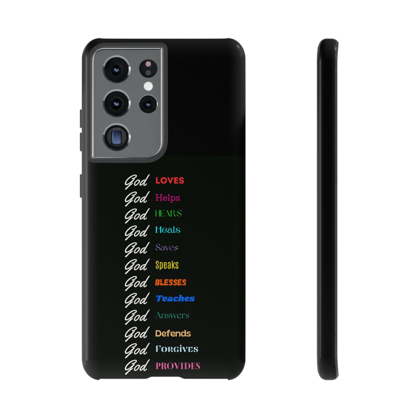 Inspirational Phone Case - God Loves, Helps, Heals & More