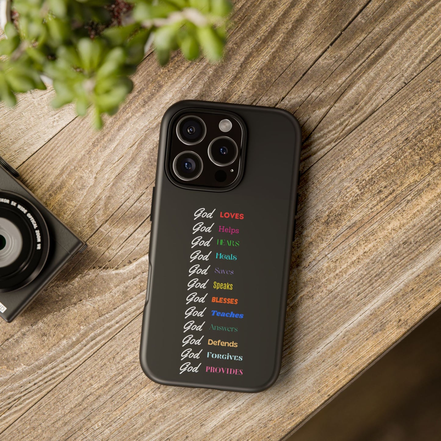 Inspirational Phone Case - God Loves, Helps, Heals & More